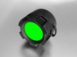 Filtr zelený na svítilnu s průměrem 34-36 mm