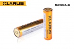 Li-ion akumulátor 18650 Klarus 3,6V / 3400 mAh - oboustranný Li-ion akumulátor 18650 Klarus 3,6V / 3400 mAh - oboustranný