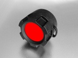Filtr červený na svítilnu s průměrem 39-41 mm