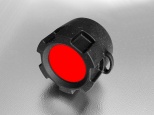 Filtr červený na svítilnu s průměrem 34-36 mm